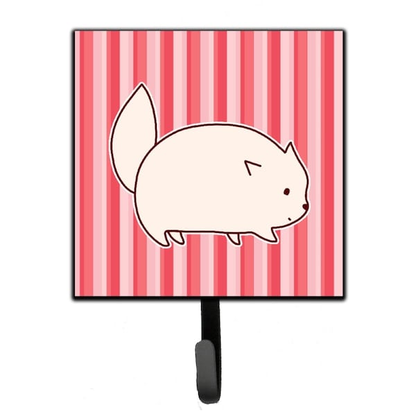 Carolines Treasures Cat Pink Stripes Leash or Key Holder BB6855SH4 - main